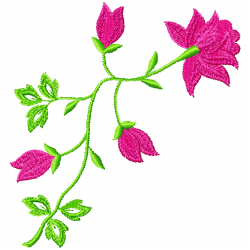 Flowers And Tree Embroidery Design 2 Flowers And Tree Embroidery Design 2